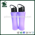 2016 portable silicone drinking bottle with customized colors